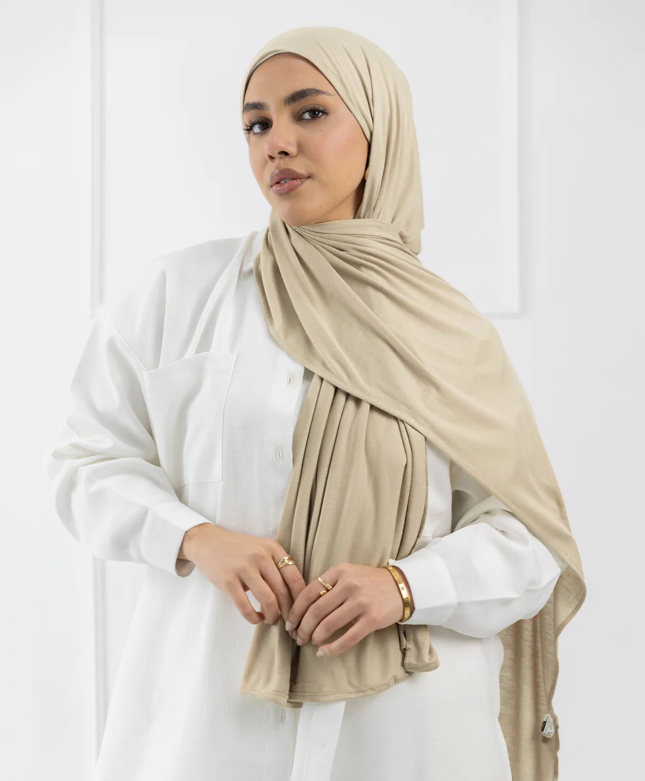 طرحة قطن (مقاس صغير) -  (le voile)  ٣ قطع
