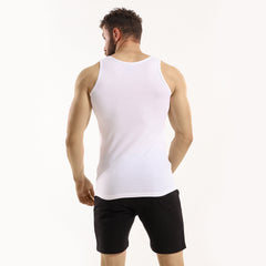 فانلة حمالة رجالي أبيض ( Cottonil )  ٣ قطع