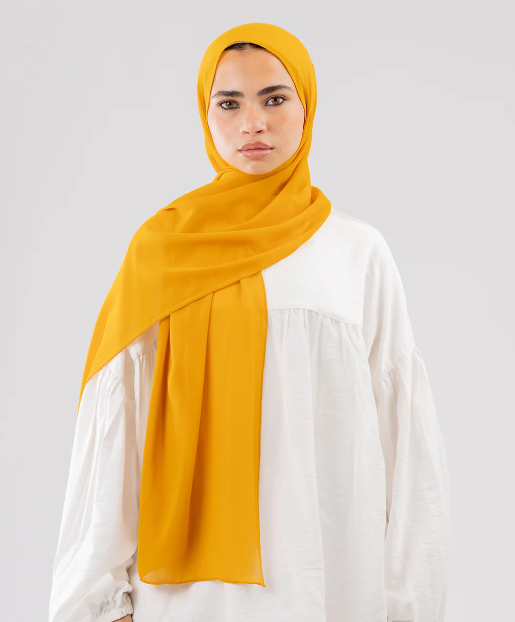 طرحة شيفون (مقاس صغير) - (le voile)  ٣ قطع
