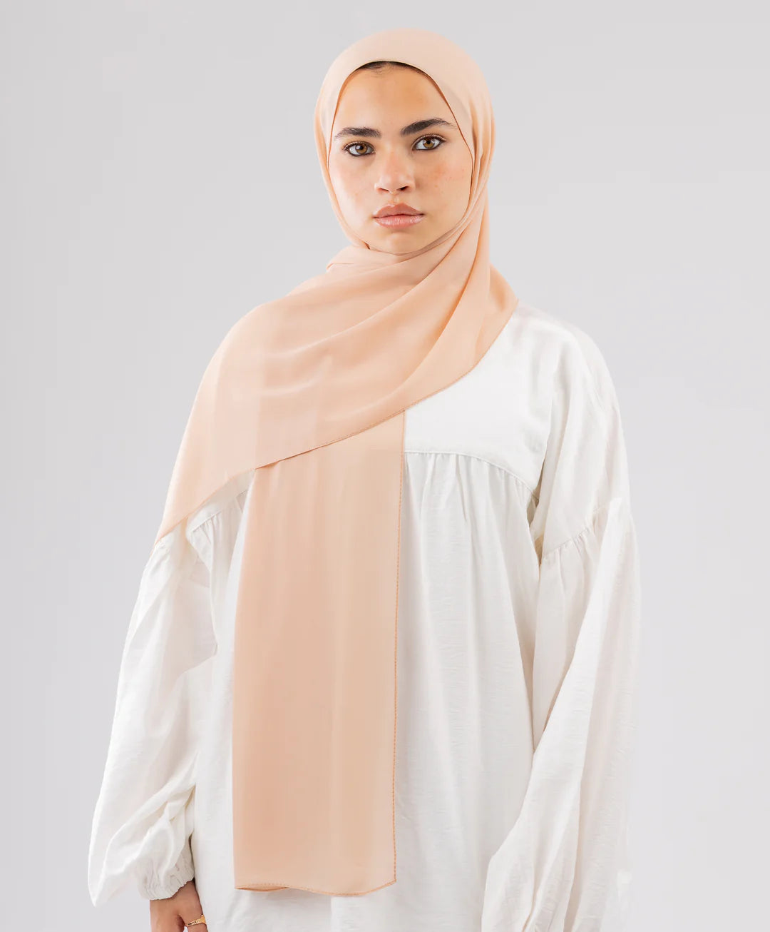 طرحة شيفون (مقاس صغير) - (le voile)  ٣ قطع