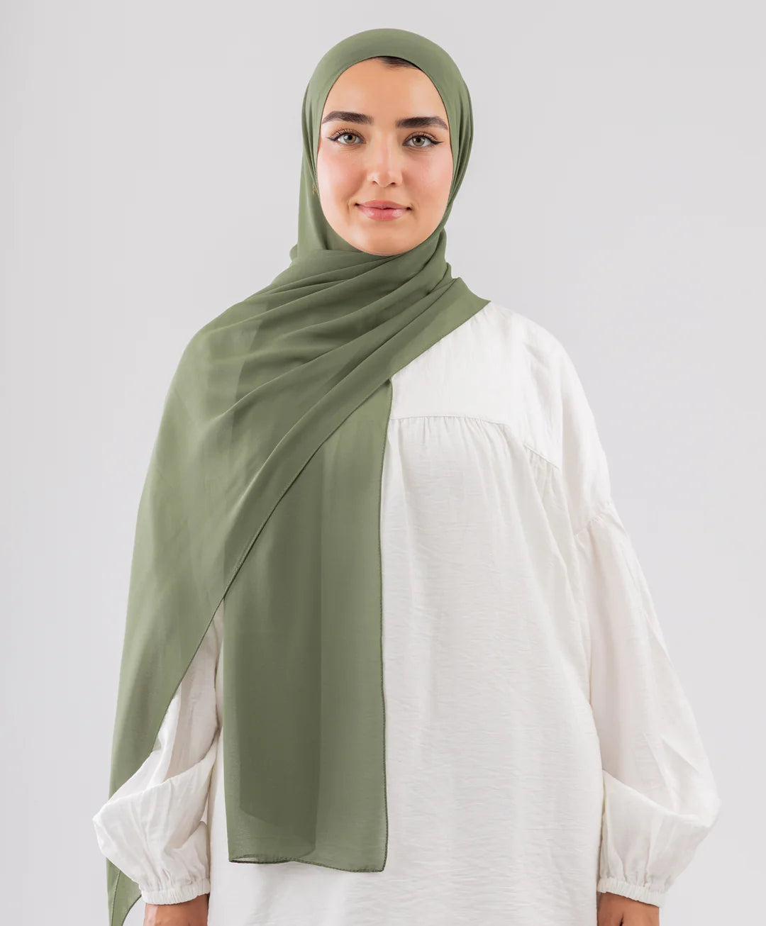 طرحة شيفون (مقاس صغير) - (le voile)  ٣ قطع