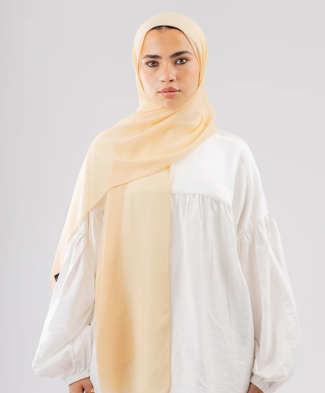 طرحة شيفون (مقاس صغير) - (le voile)  ٣ قطع