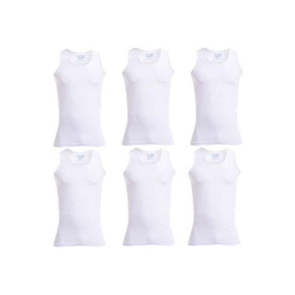 فانلة حمالة رجالي أبيض ( Cottonil )  ٣ قطع