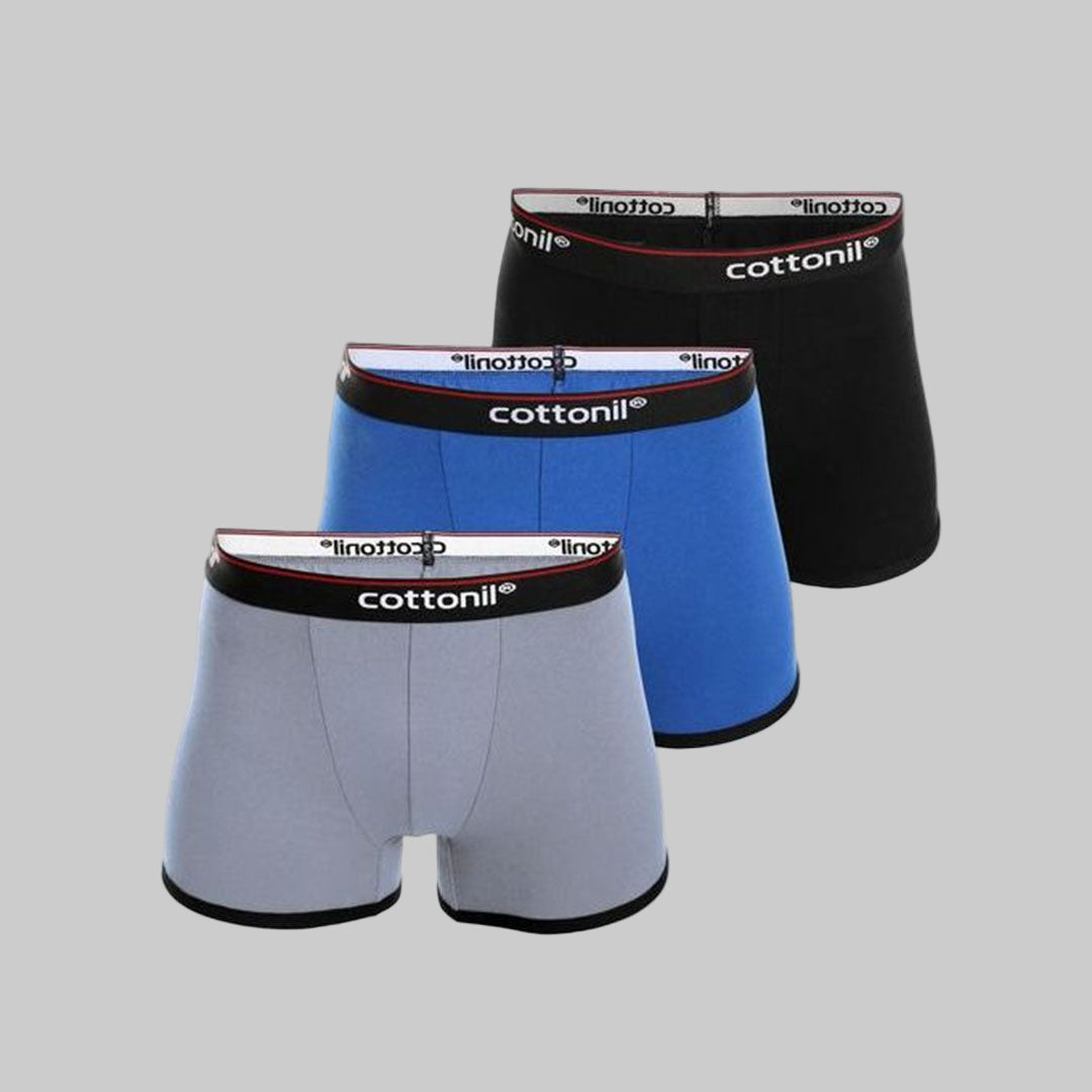 بوكسر ساده رجالي(Cottonil)٣ قطع