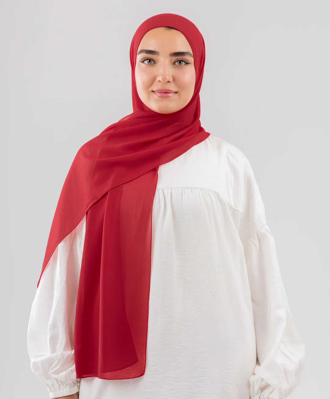 طرحة شيفون (مقاس صغير) - (le voile)  ٣ قطع