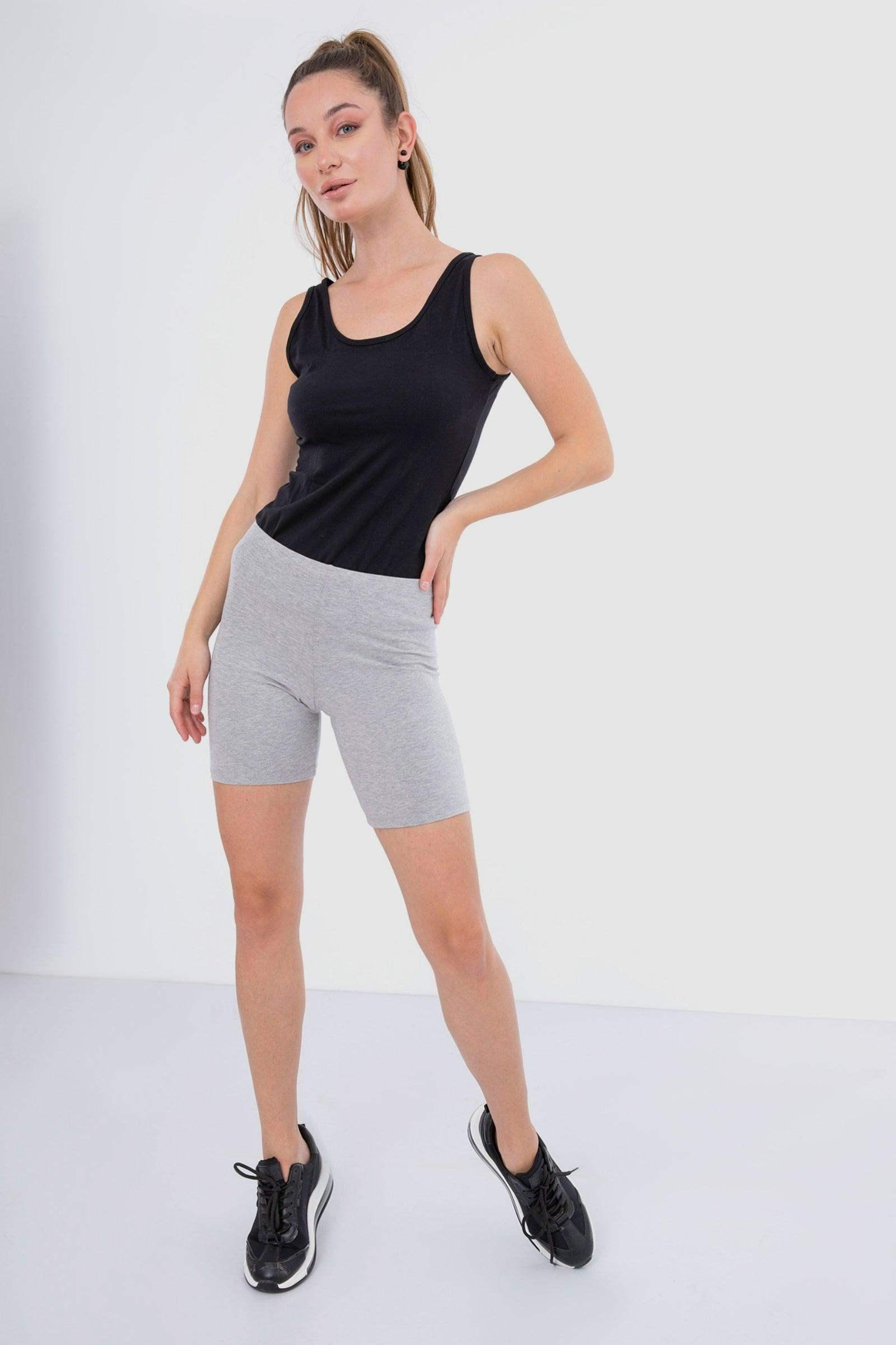 Slim Fit Cotton Leggings Short (Carina)