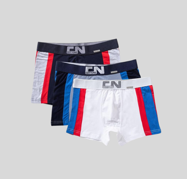(Cottonil) boxer CN SPORT ٣ قطع