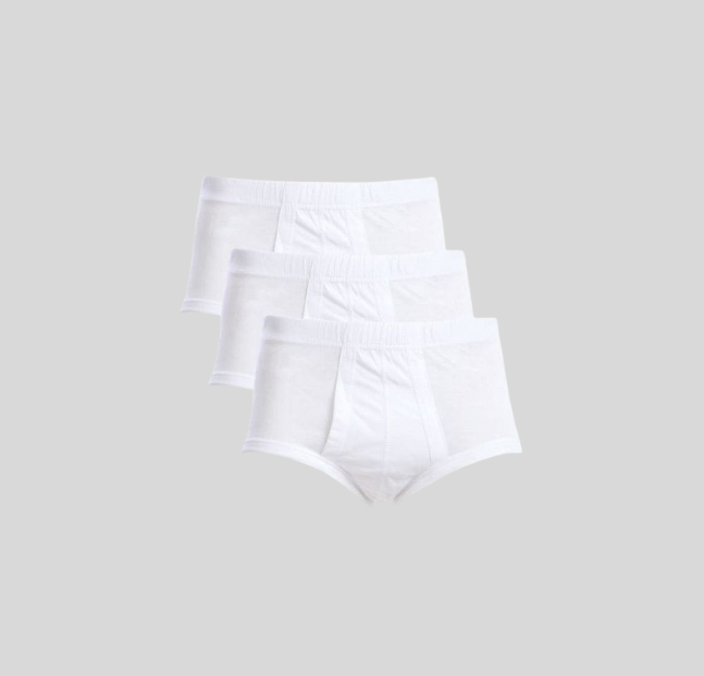 (Cottonil) ٣قطع سليب رجالي بيضاء