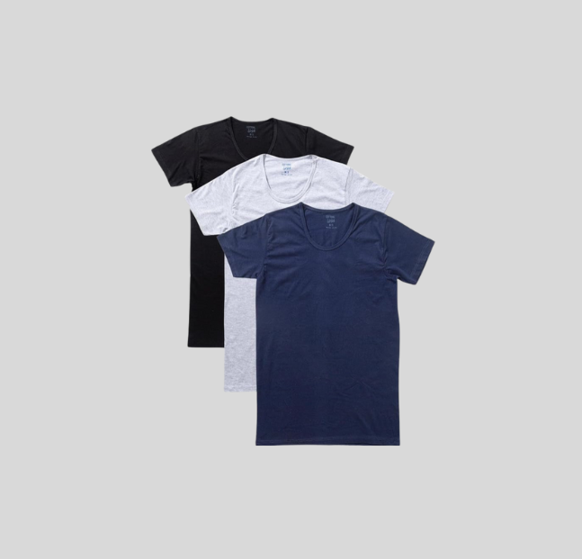 اندرشيرت راوند قطن ستريتش نصف كم  ( Cottonil )