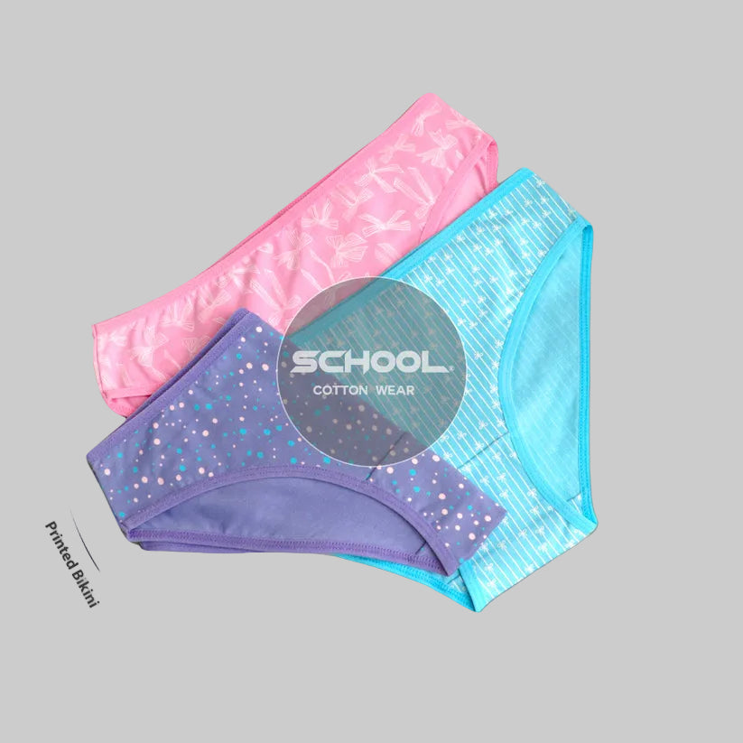 Printed Bikini(school)٣ قطع