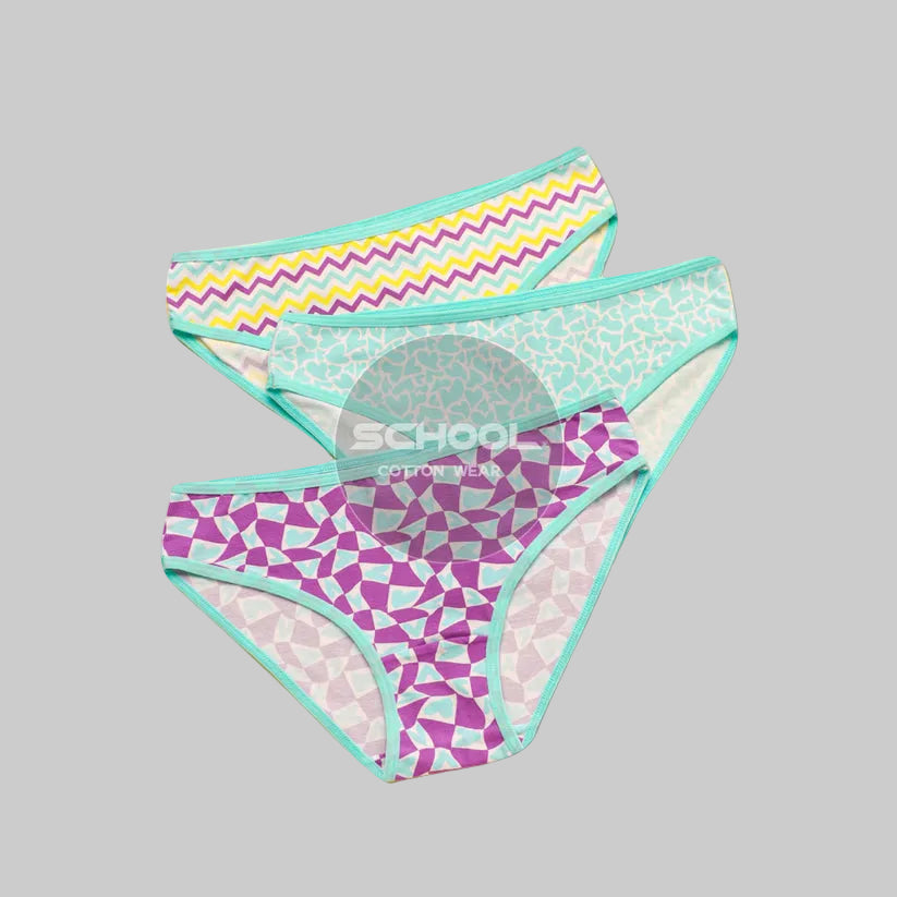 Printed Bikini(school)٣ قطع