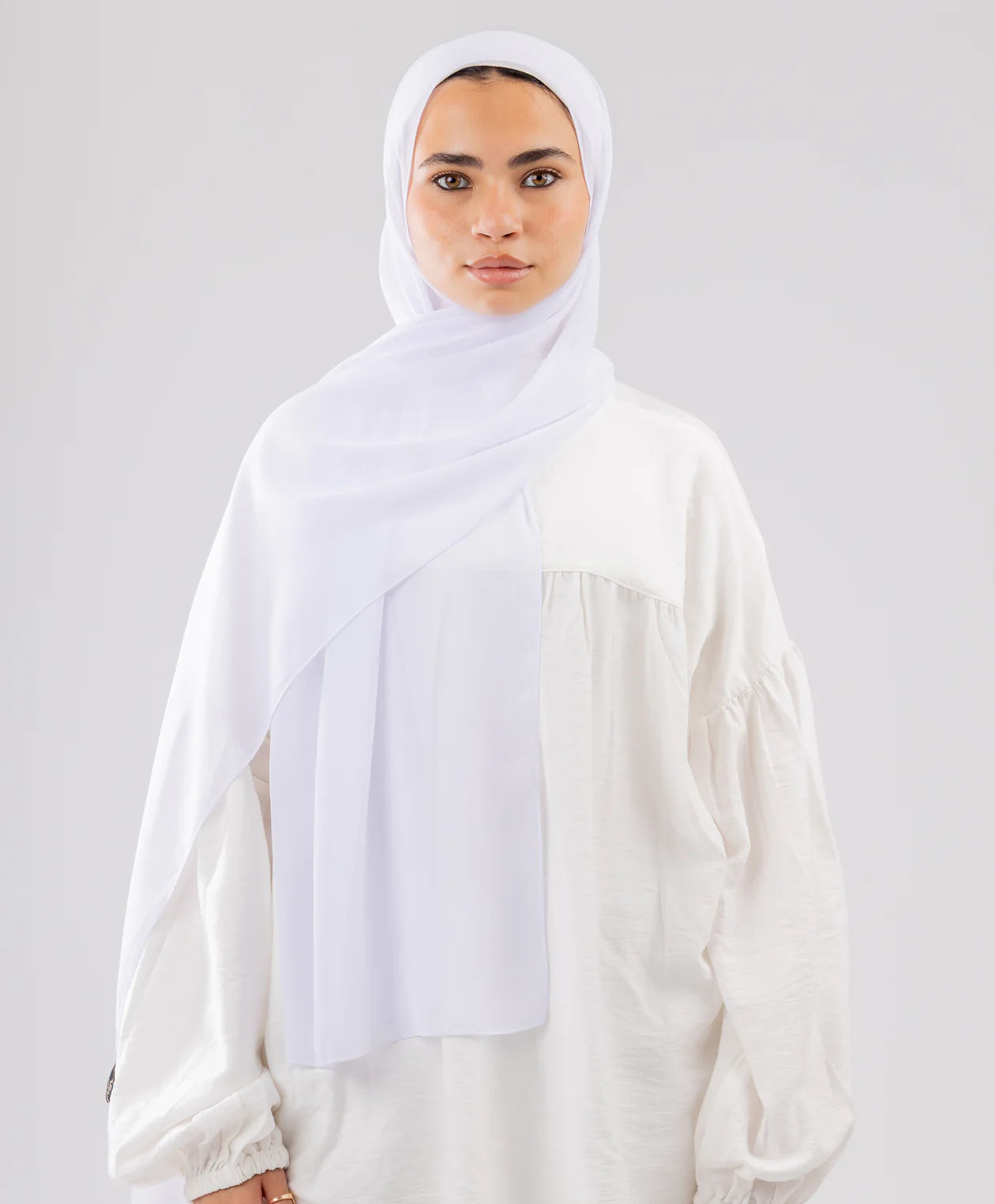 طرحة شيفون (مقاس صغير) - (le voile)  ٣ قطع