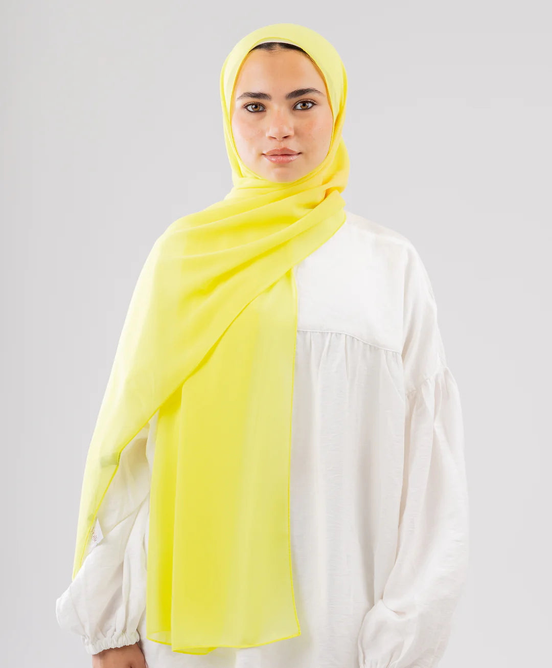 طرحة شيفون (مقاس صغير) - (le voile)  ٣ قطع