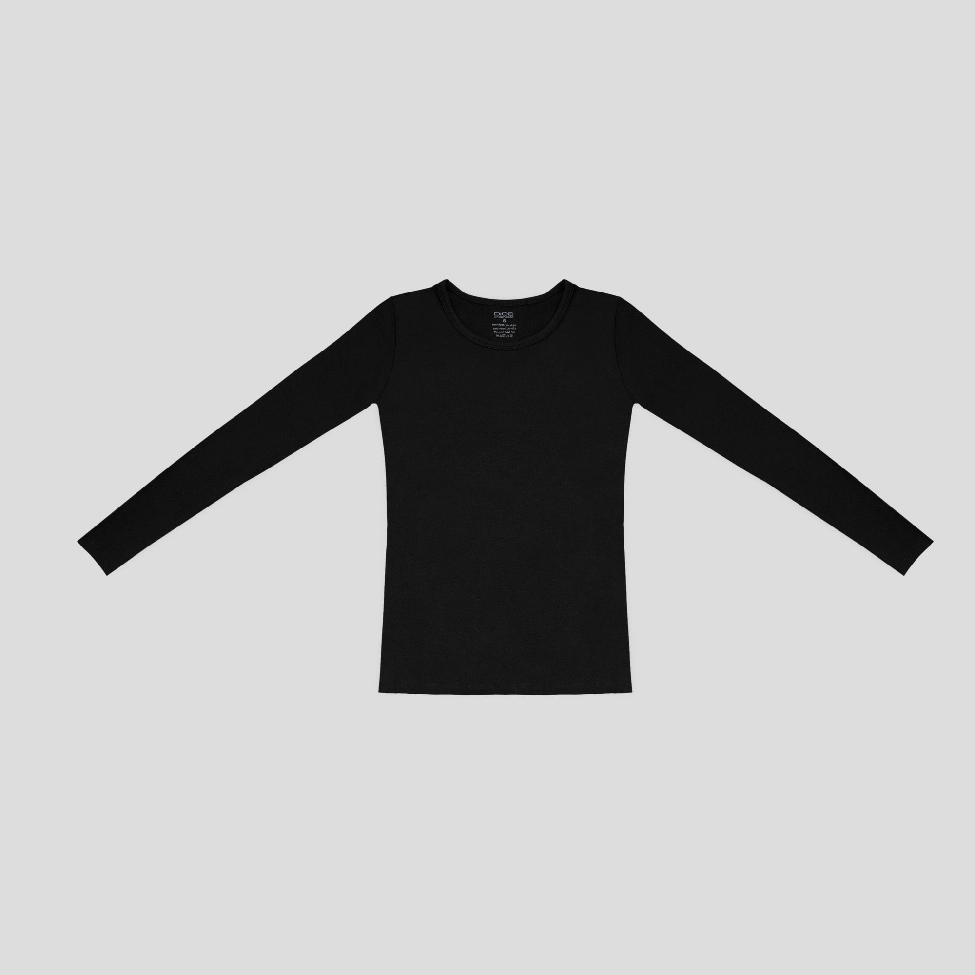 Long Sleeve Top-Round Neck- ( Dice )  ٣ قطع