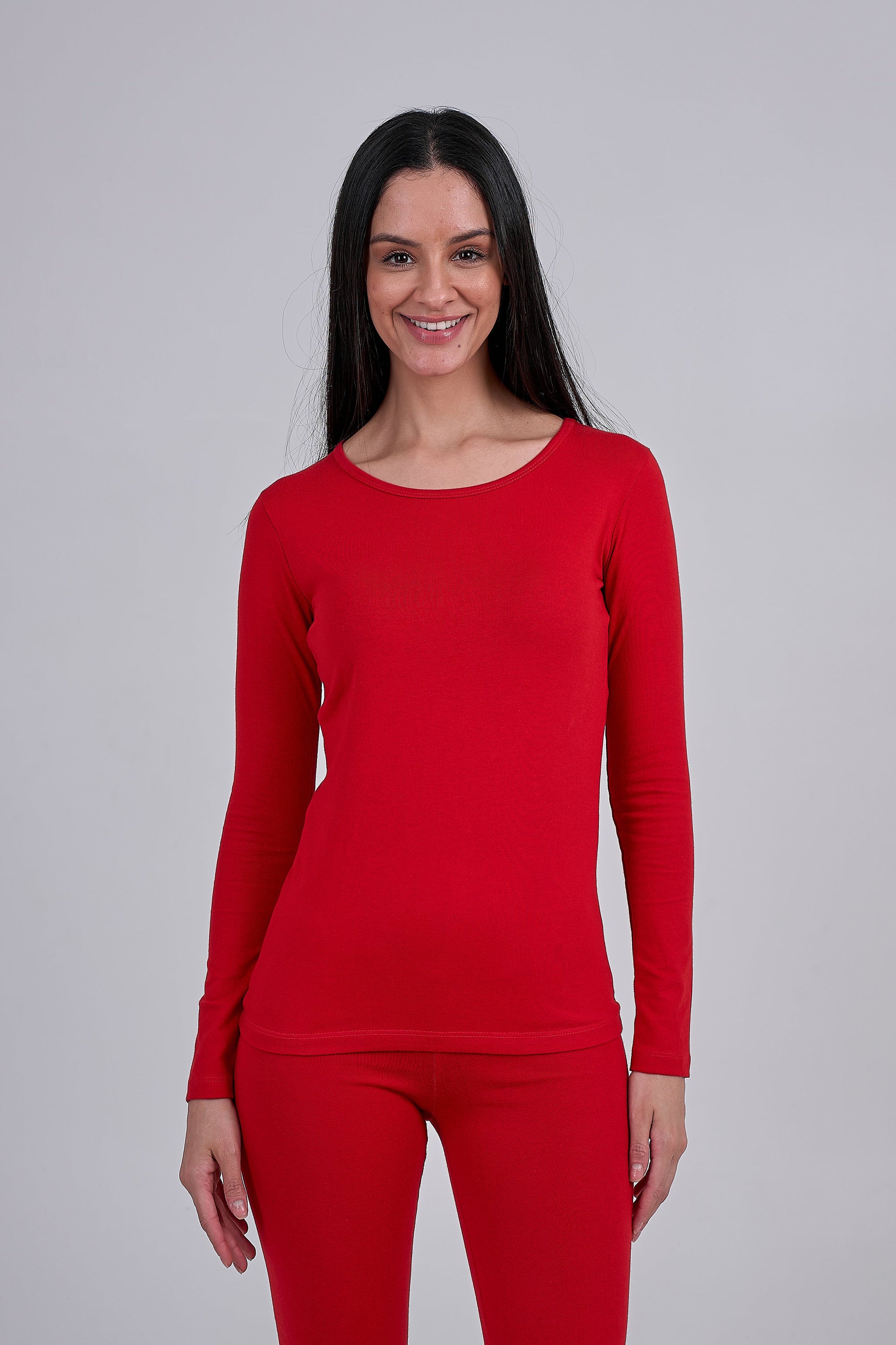 Long Sleeve Top-Round Neck- ( Dice )  ٣ قطع