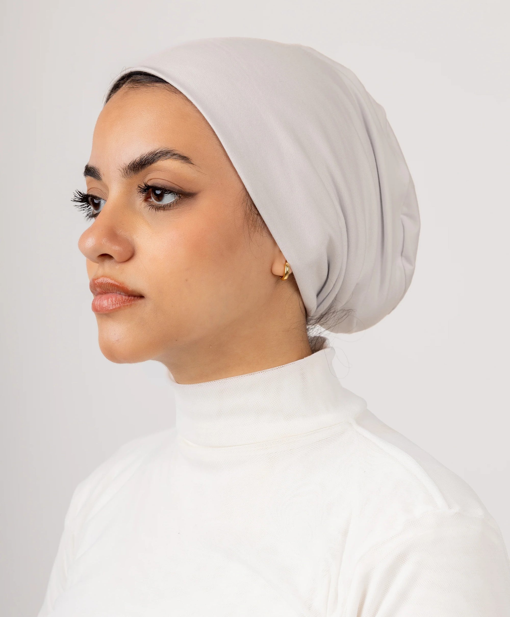بونيه قطن بدون خياطة - (le voile)  ٣ قطع
