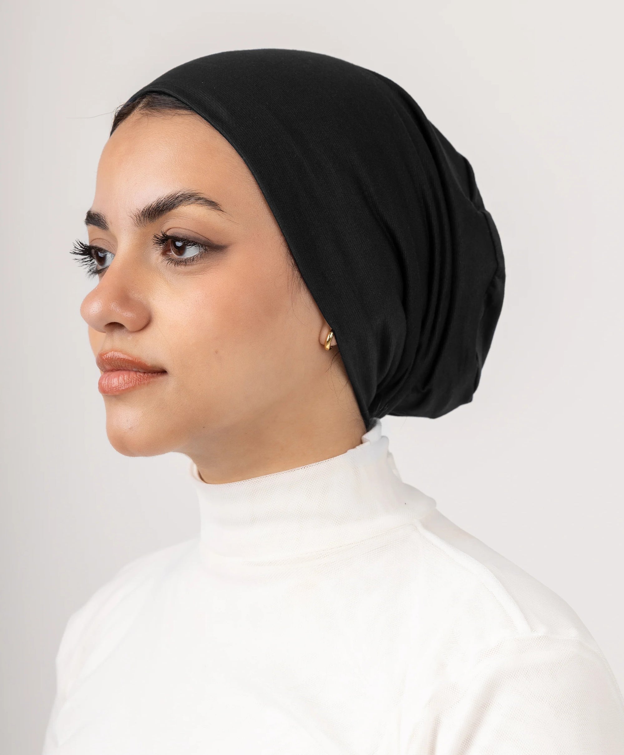 بونيه قطن بدون خياطة - (le voile)  ٣ قطع