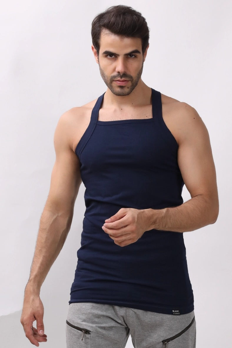 "Square Sleeveless Undershirt  - Blanc"