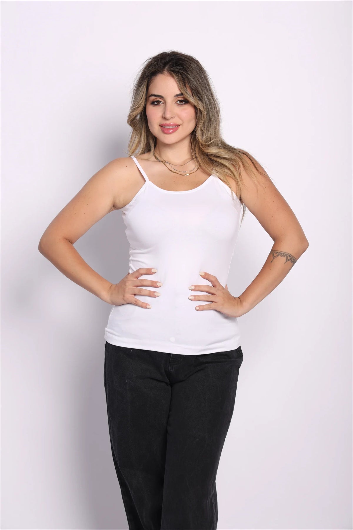 Spaghetti Strap Top - blanc