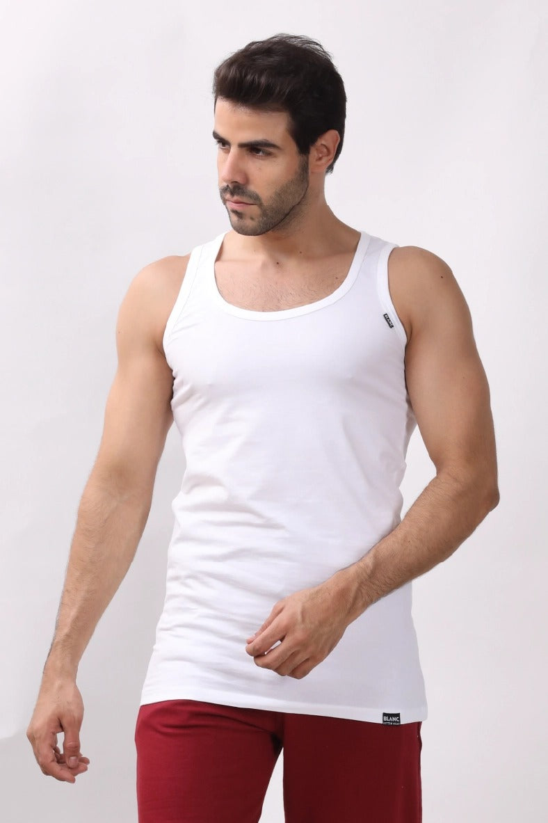 Sleeveless Undershirt - Blanc