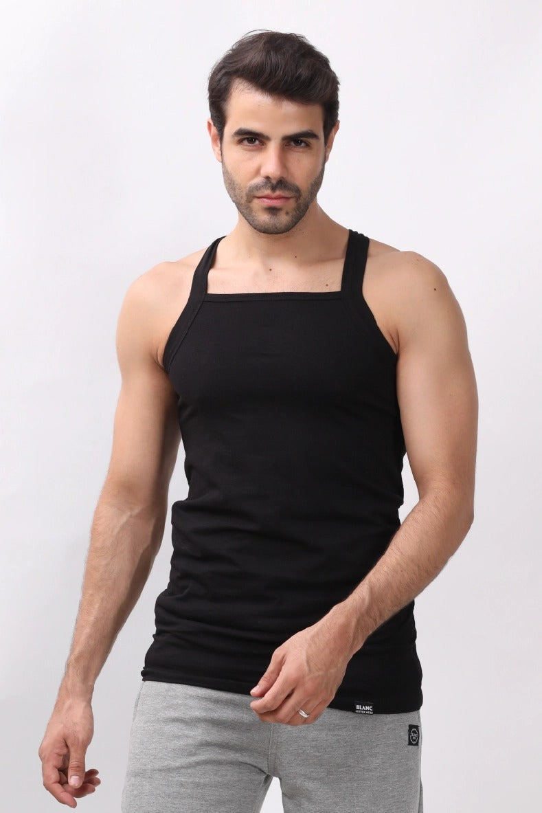 "Square Sleeveless Undershirt  - Blanc"