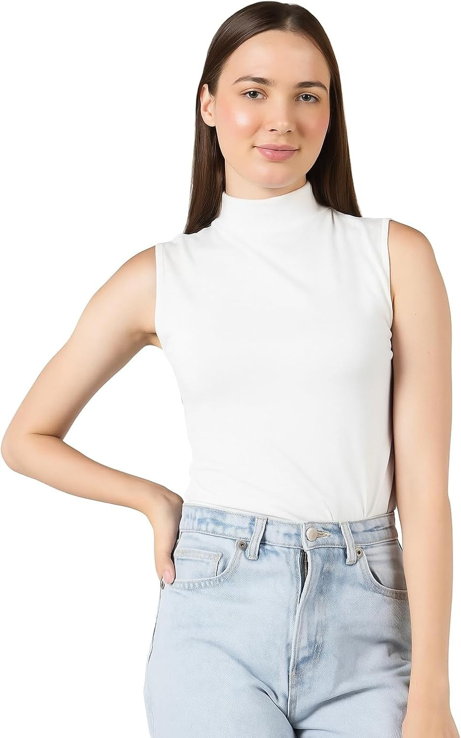Cotton Neck Cut Top - Comodo
