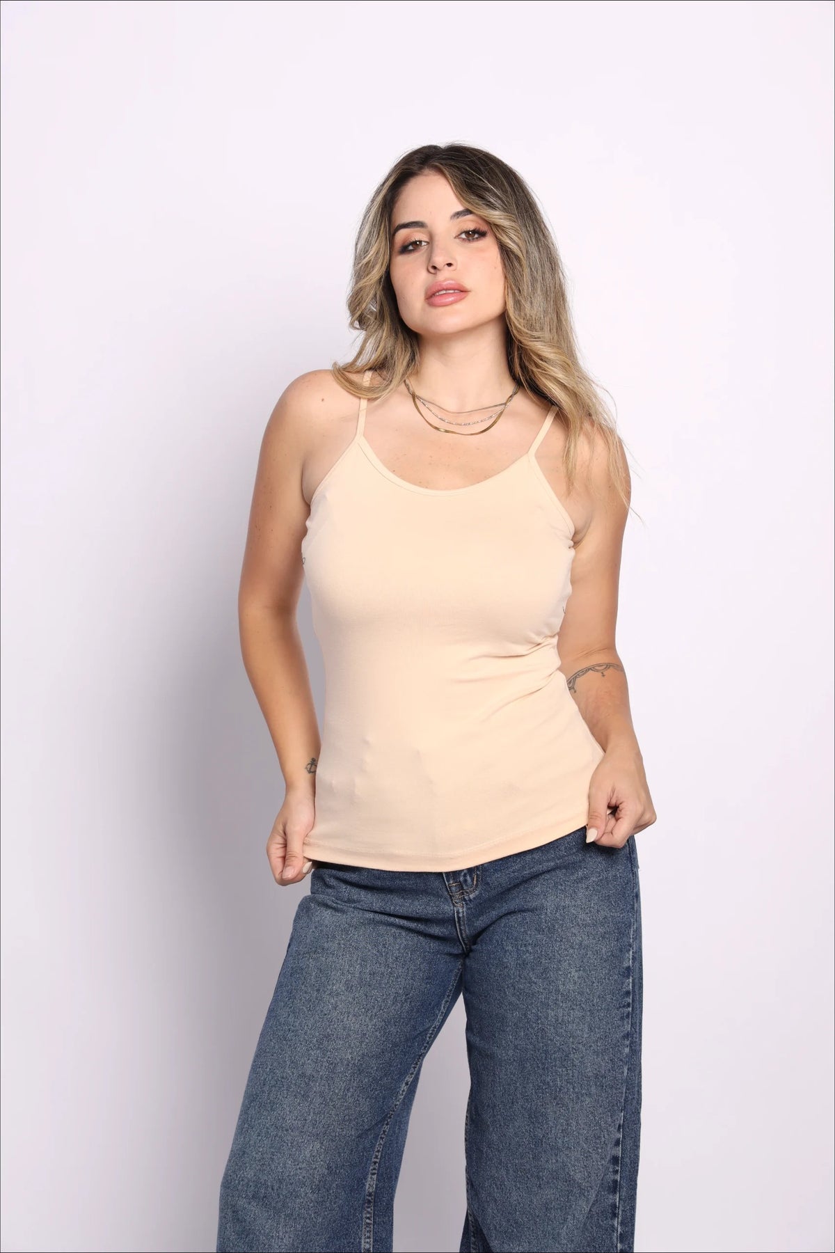 Spaghetti Strap Top - blanc