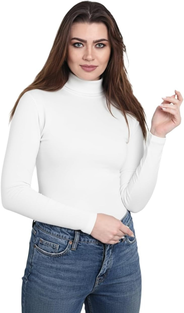 cotton Neck Long Sleeve Top - Comodo