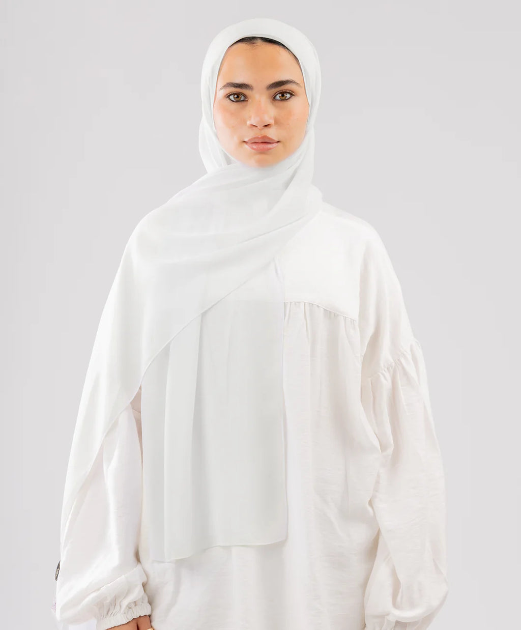 طرحة شيفون (مقاس صغير) - (le voile)  ٣ قطع