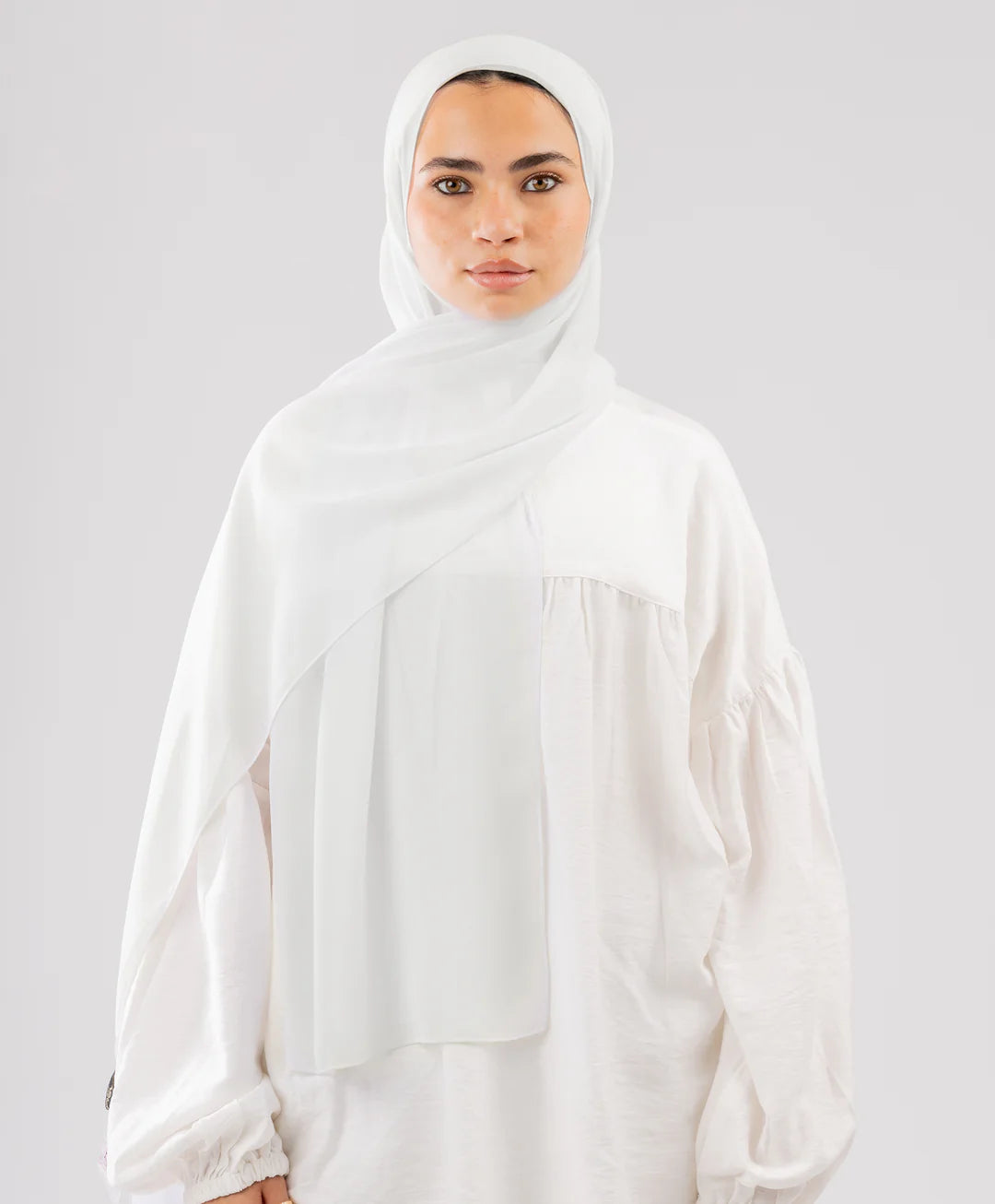 طرحة شيفون (مقاس صغير) - (le voile)  ٣ قطع