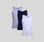 (Cottonil) ٣ قطع فانلة رجالي مضلعة