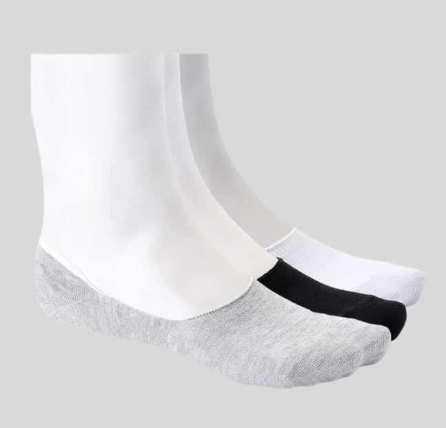 3 pieces Invisible Hidden Unisex Socks-  (Cottonil)
