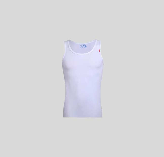 (Cottonil)٣ قطع فانلة حمالة رجالي أبيض