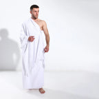 لباس إحرام من القطن الأبيض المنقوش (Cottonil)